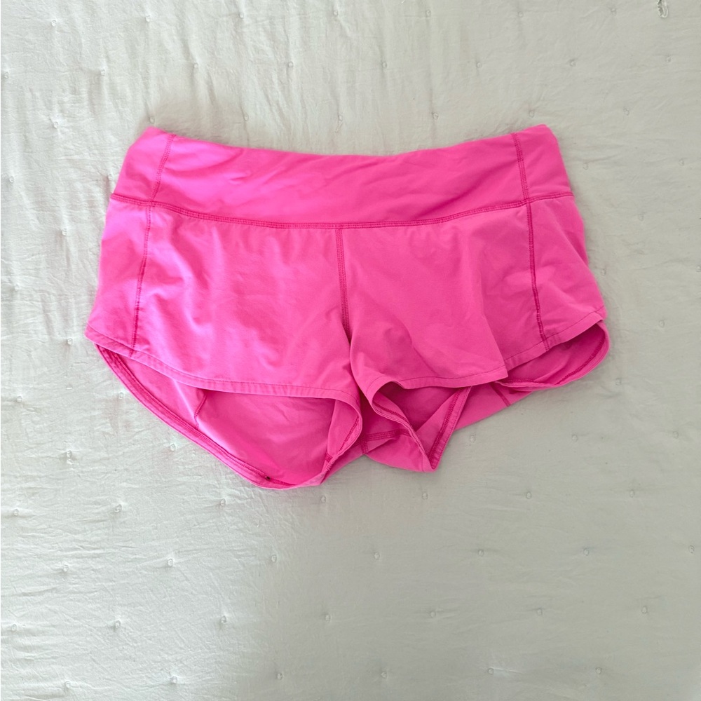 Lululemon Athletica Pink Athletic Shorts with Stretchy Fit